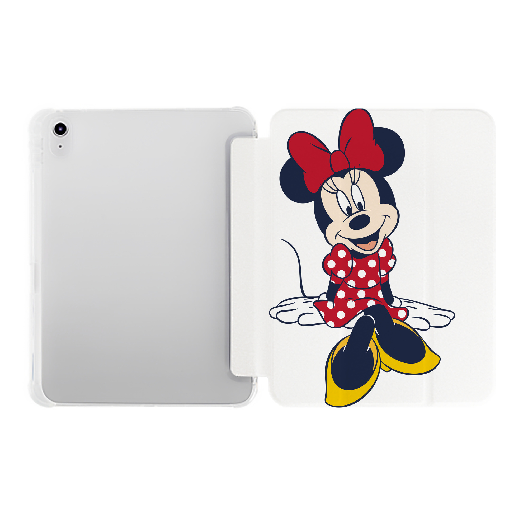 （画像用） ミッキーマウス Mickey Mouse IPad ケース ペン収納付き 三つ折りスタンド PUレザー×シリコン 対応機種9.5/10.5/10.9インチ